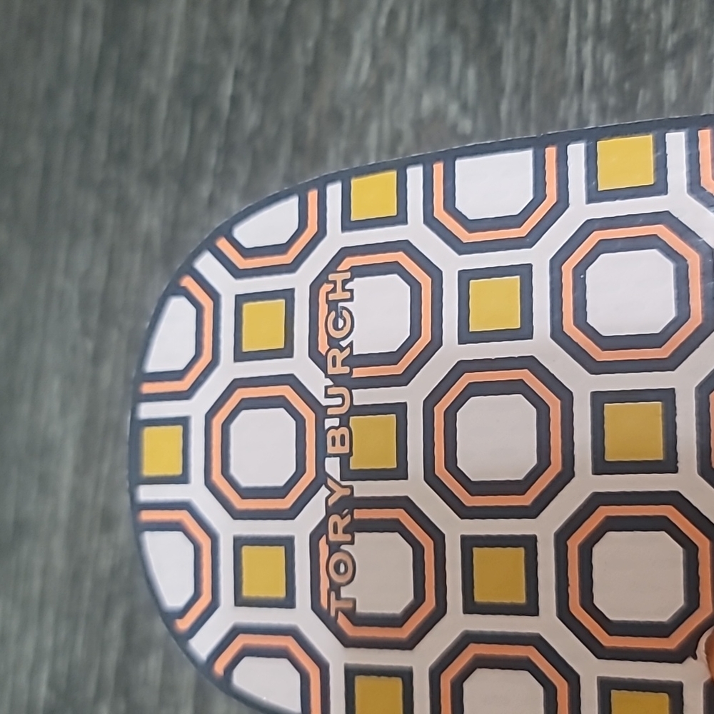 Tory Burch Orange Patterned Flip Flops size 11 - Picture 7 of 10